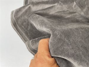 Møbelvelour - 100% bomuld i rustic grey
